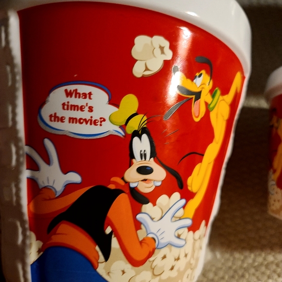 FLASH SALE DISCOUNTED $49 vintage  DisneyDisney Ceramic Popcorn Buckets Bowl set - Picture 3 of 10